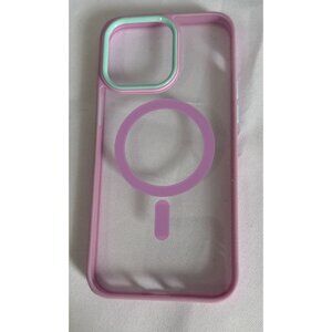 iPhone 14 Pro Max+/iphone15 Pro Max Case MagSafe Ring Purple/Mint Green